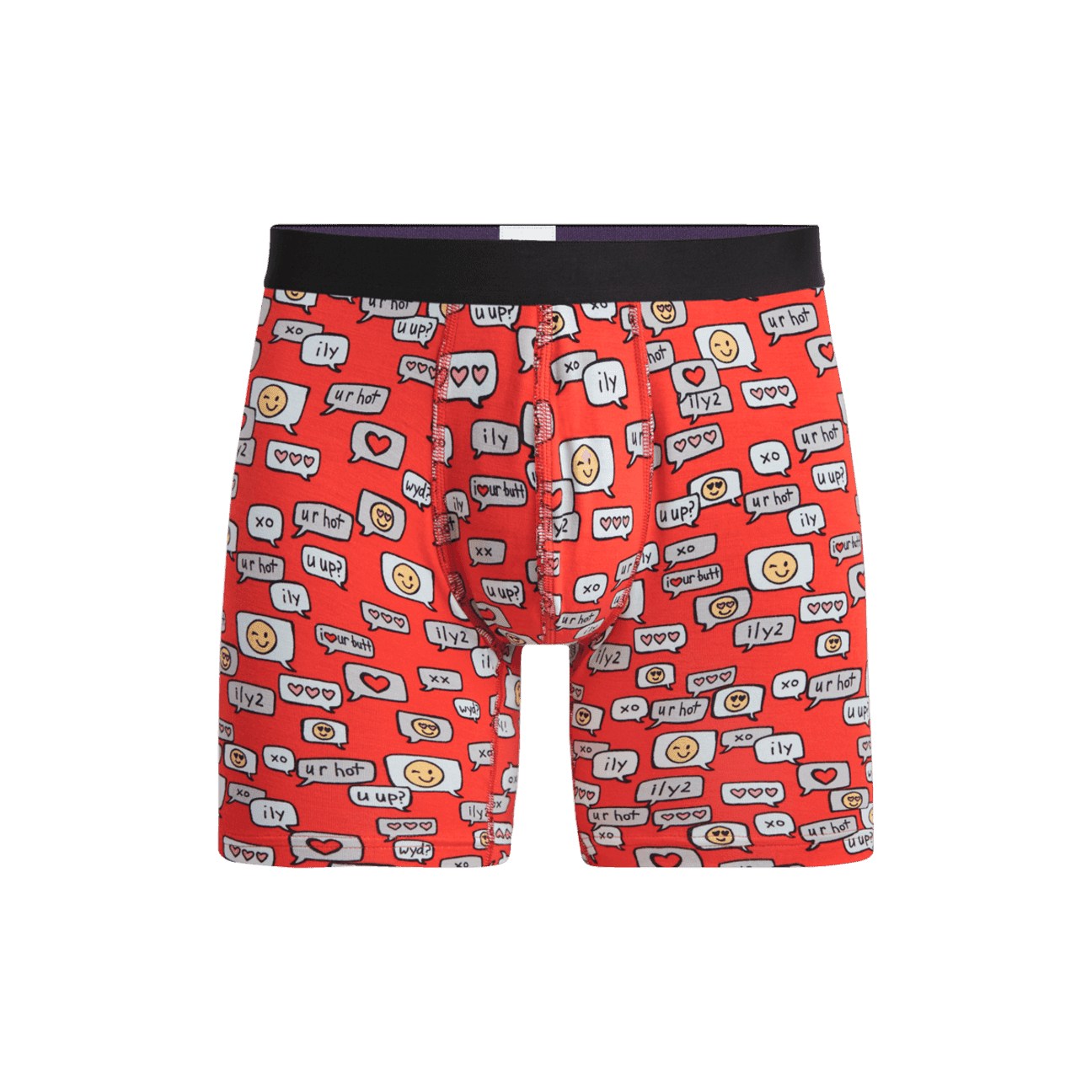 Mens Valentines Day Printed Boxer Briefs Shorts Underpants