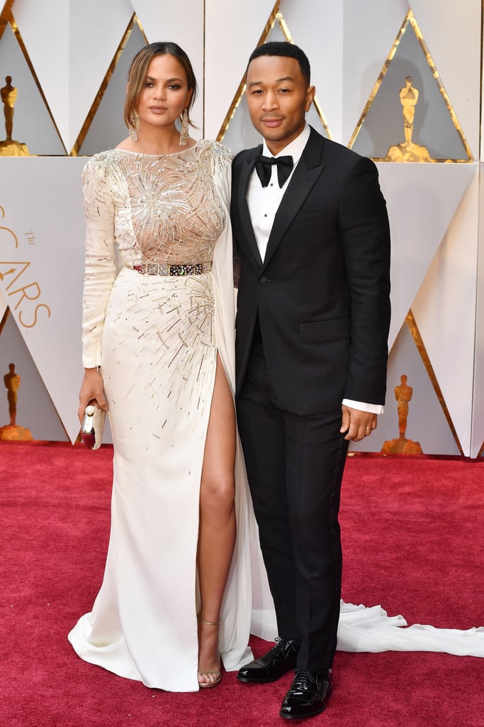 Chrissy Teigen and John Legend at the 2017 Oscars