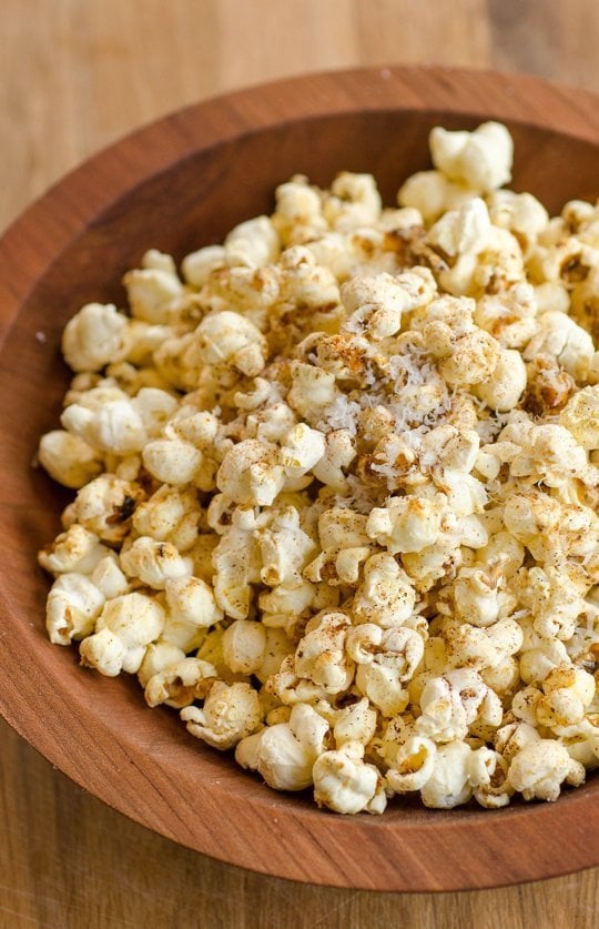 Cheesy Spicy Popcorn