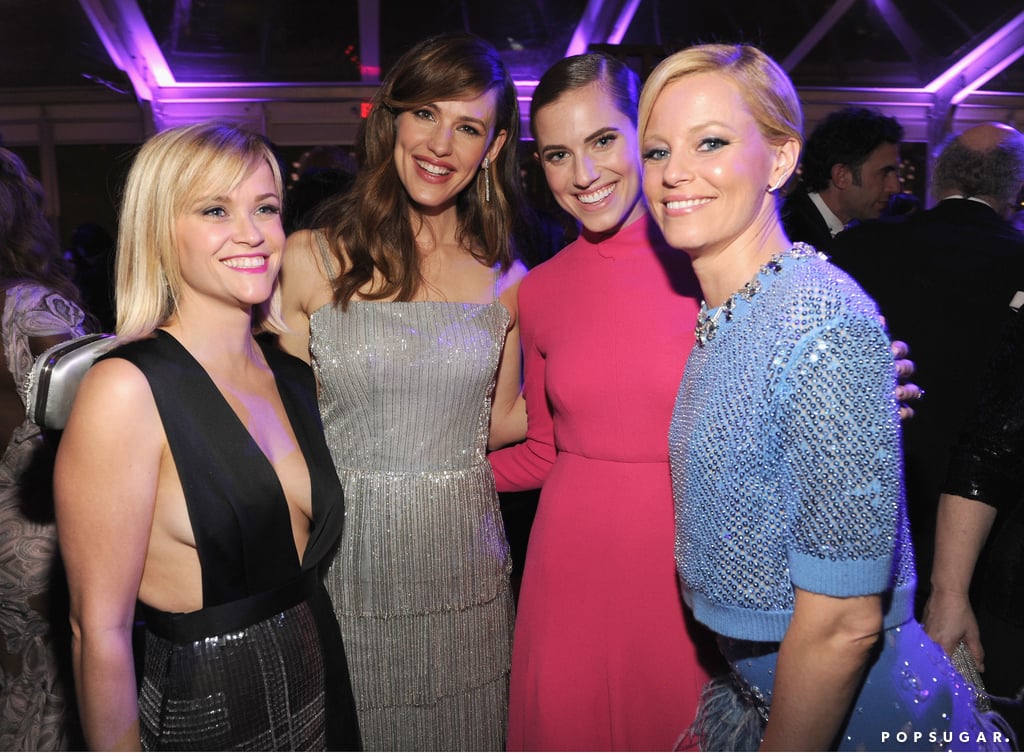 Reese Witherspoon, Jennifer Garner, Allison Williams, and Elizabeth Banks partied at the Vanity Fair Oscars bash.