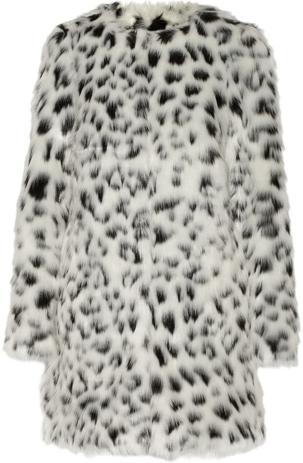 Michael Michael Kors Leopard-Print Faux Fur Coat