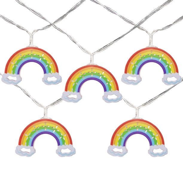 Northlight 10 Count LED Warm White Rainbow Christmas Lights