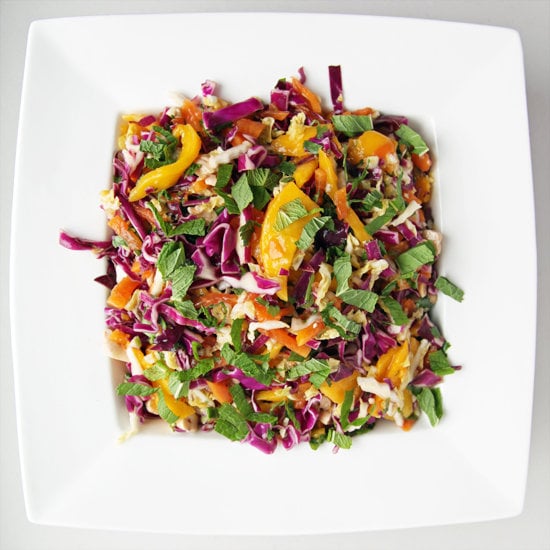 Spicy Mango, Papaya, and Cabbage Slaw