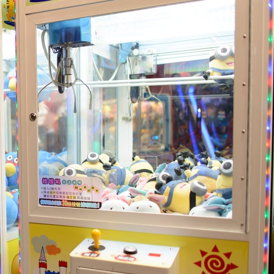 Child Crawls Into Toy Machine