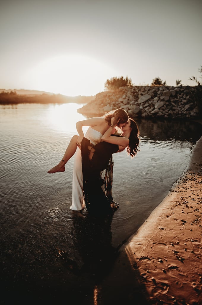 Sexy River Beach Engagement Photo Shoot