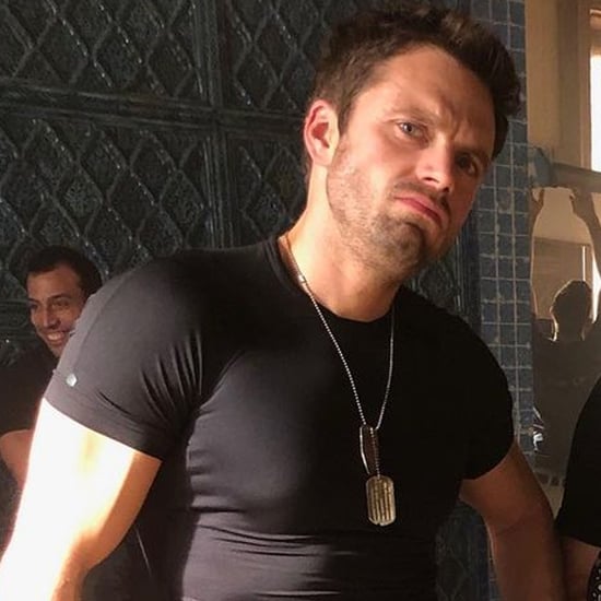 Sebastian Stan's Instagram Photo With Bucky's Arm on Set