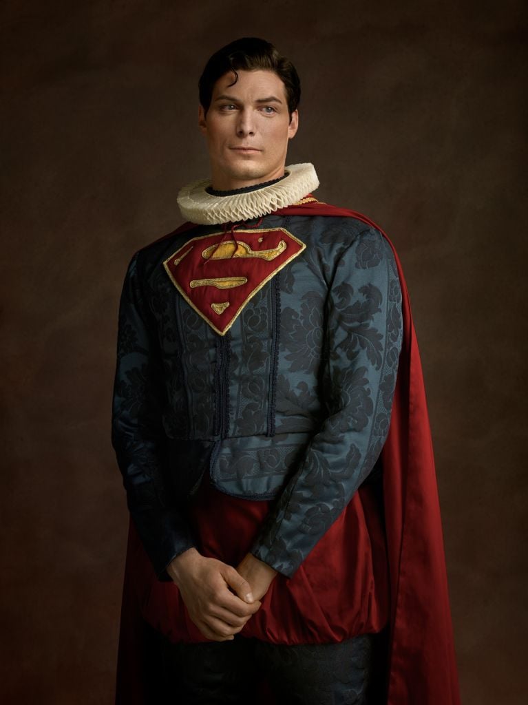 Superman: "Portrait of a Man Wearing an 'S' on His Chest"