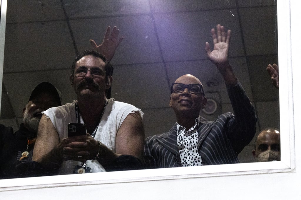 RuPaul and Georges LeBar at Los Angeles Drag Con in 2022