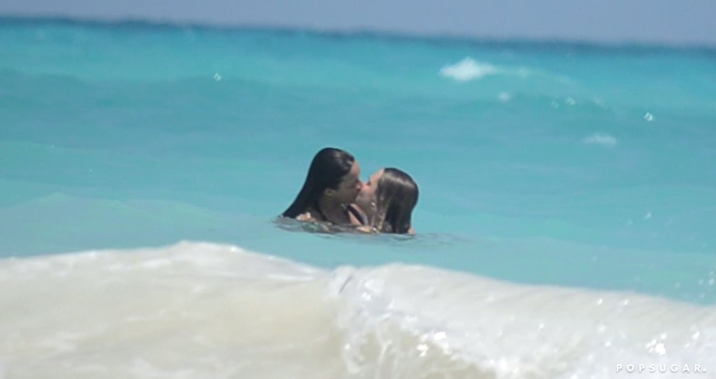 Michelle Rodriguez and Cara Delevingne made out — and went topless — in the waters of Cancun during their Mexican getaway in March 2014.