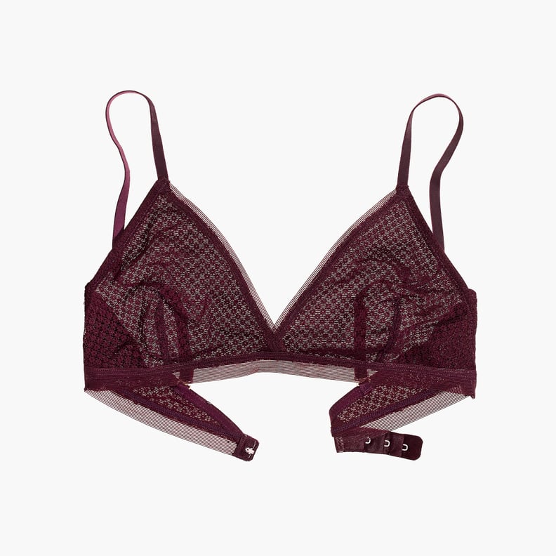 Geo Lace Unlined Triangle Bra