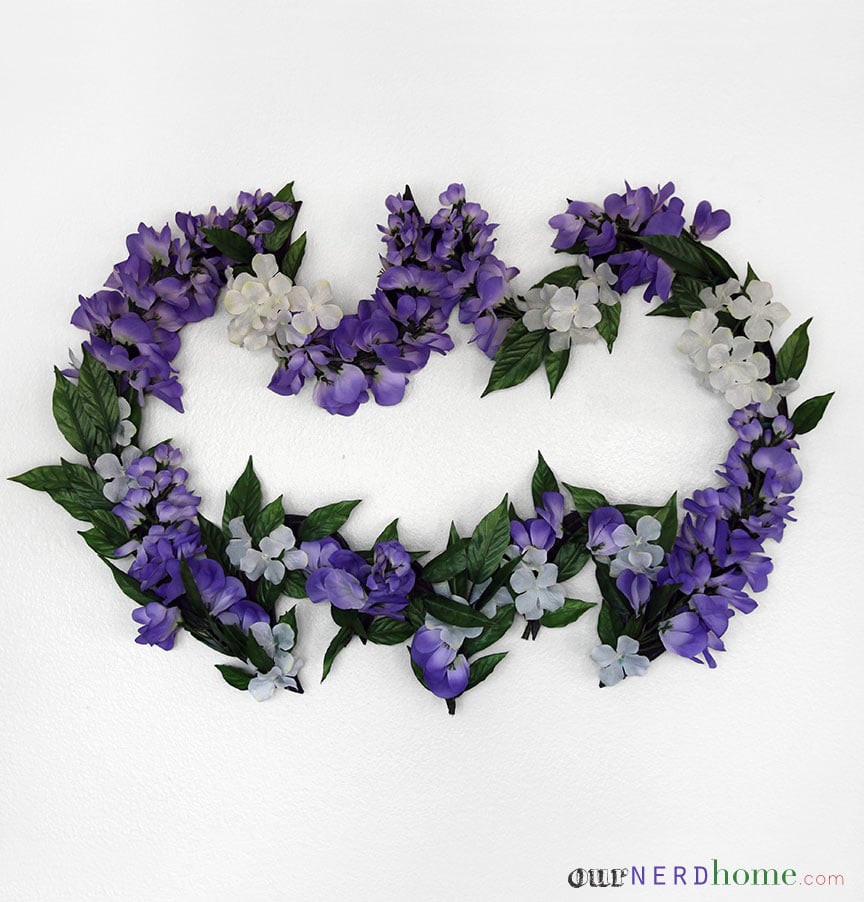 That’s it! If there are any visible holes or wires, just glue a little flower or petal or whatever onto the empty spot.