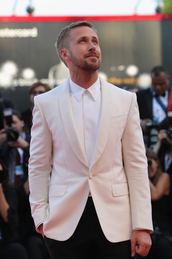 Ryan Gosling Promoting First Man Pictures