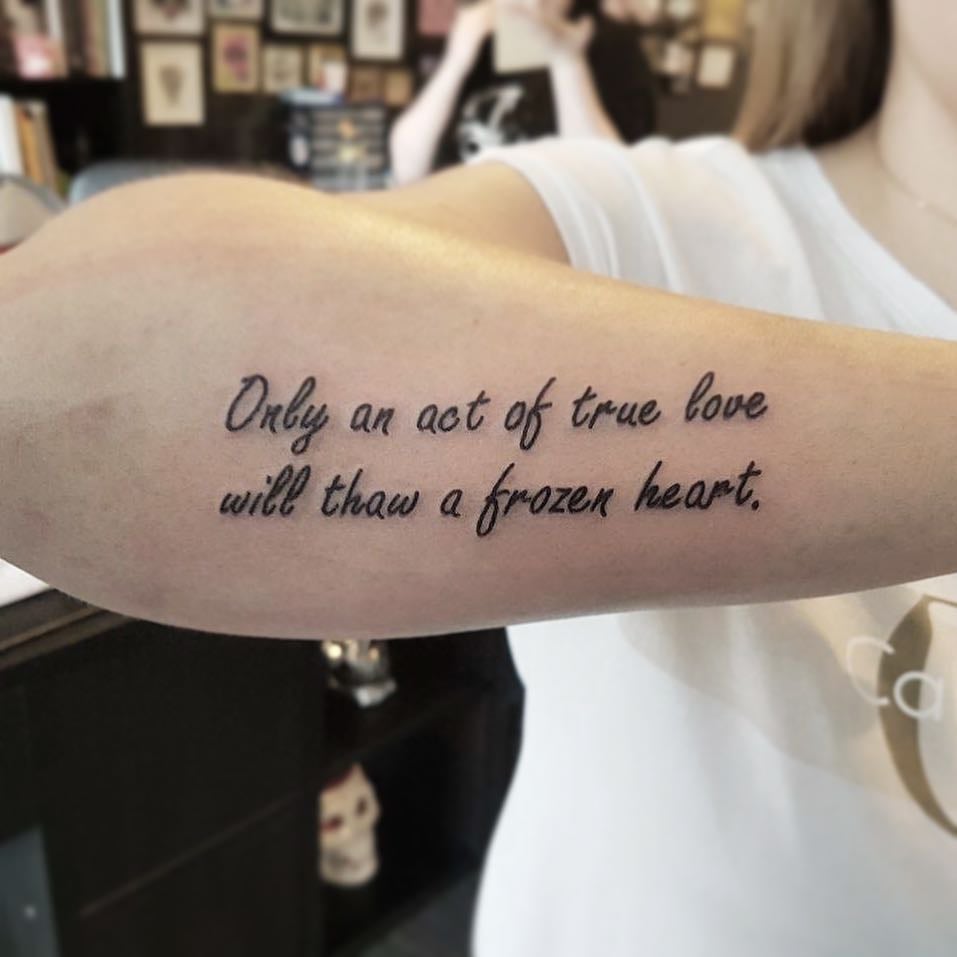Tattoo Writing Ideas