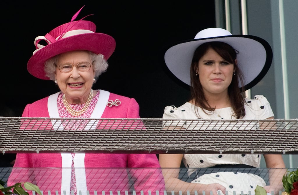 Queen Elizabeth and Princess Eugenie enjoyed themselves at the 2011 Epsom Derby.