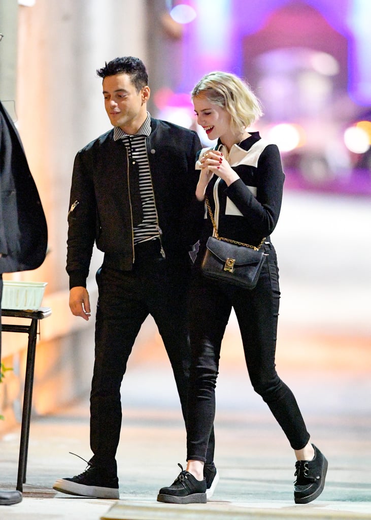 Rami Malek and Lucy Boynton Matching Outfits January 2019