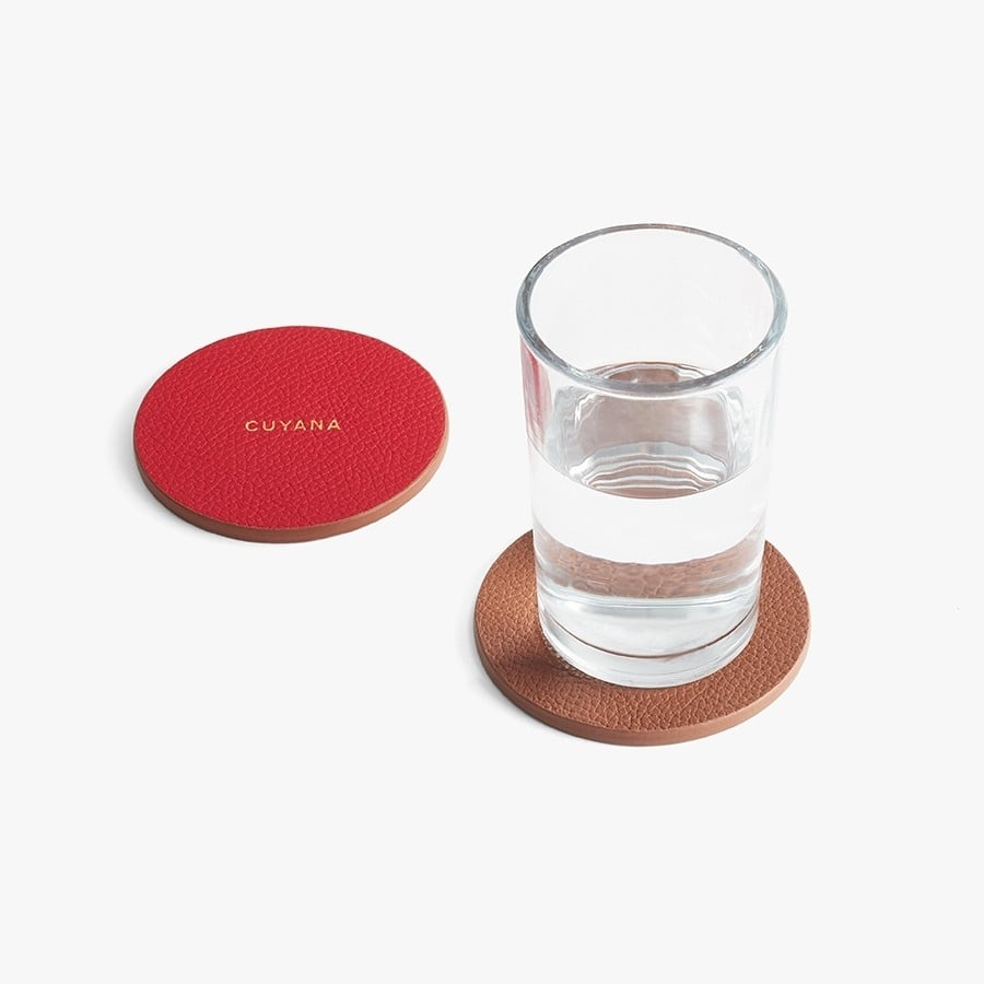 Cuyana Leather Coasters