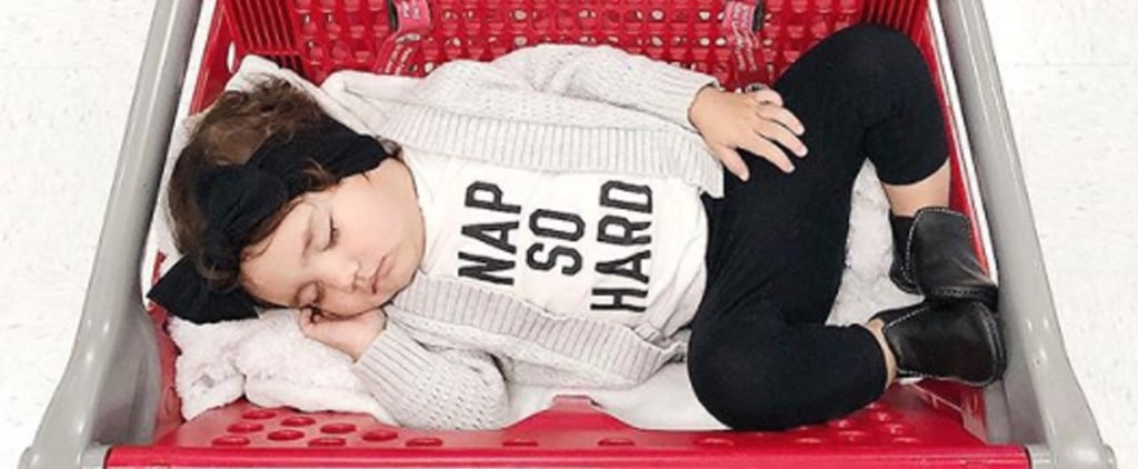 Toddler Asleep in Target Carts