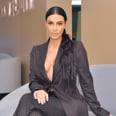 Kim Kardashian Is Making Sexy Business Casual a Thing With This Plunging Pinstripe Suit