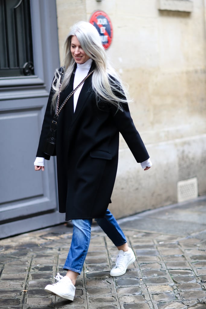 straight leg jeans with sneakers