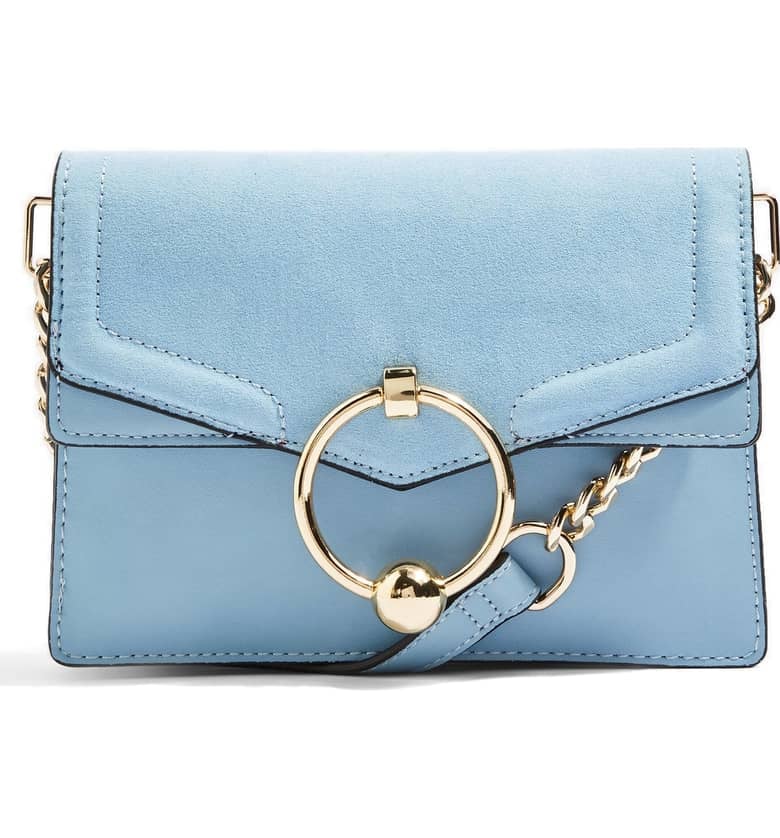 Topshop Seline Faux Leather Crossbody Bag