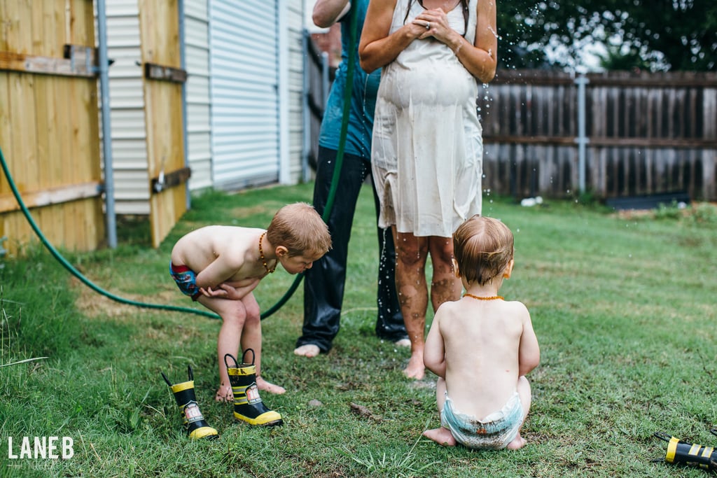 Mud Fight Maternity Shoot
