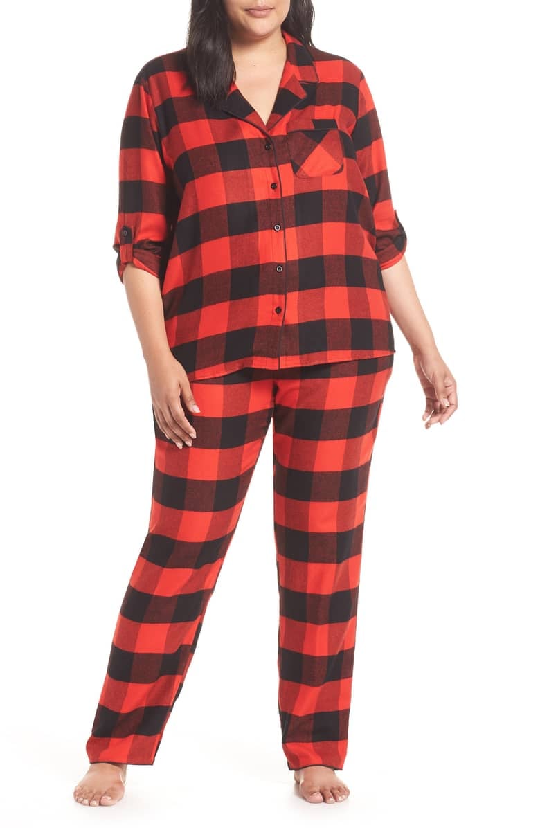 Nordstrom Starlight Plaid Flannel Pajamas