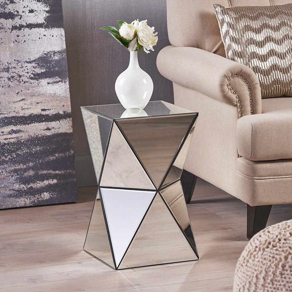 Great Deal Furniture Aedon Mirrored Side Table