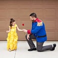 1 Dad "Swallowed His Pride" and Became a Prince to Escort His Belle to the Movies