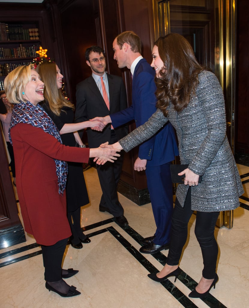 Hillary Clinton was thrilled to meet Will and Kate during their December 2014 visit to NYC.