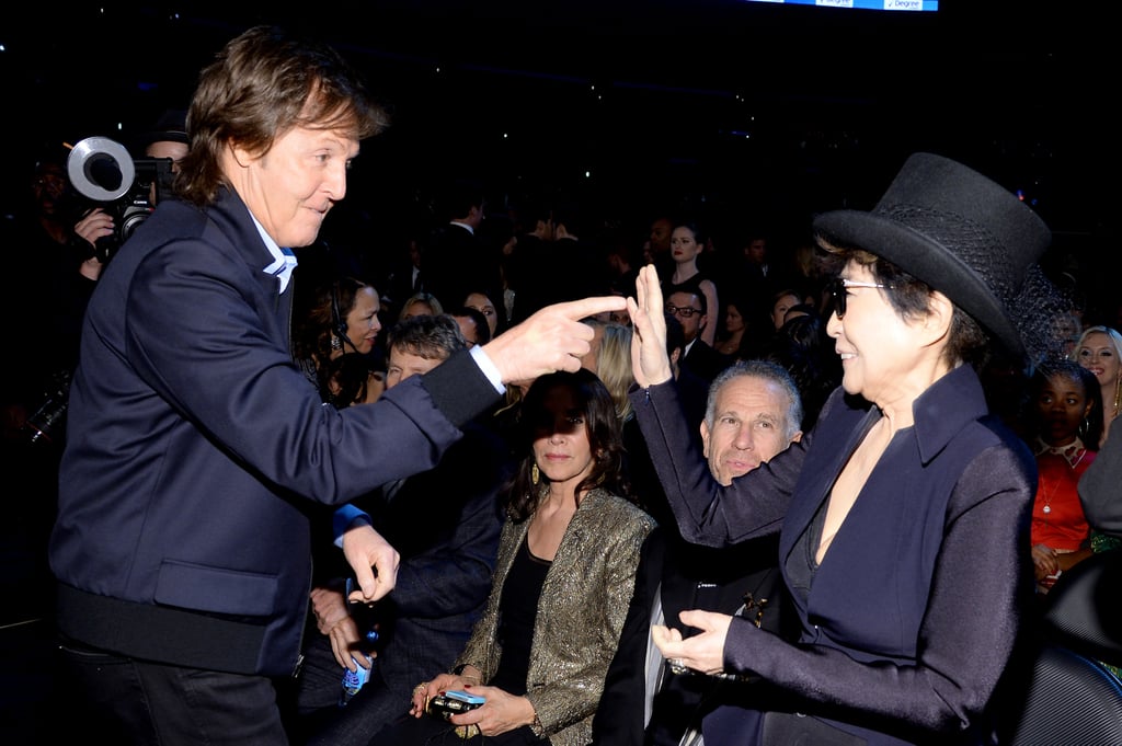 At the Grammys, Yoko Ono and Paul McCartney shared a moment.