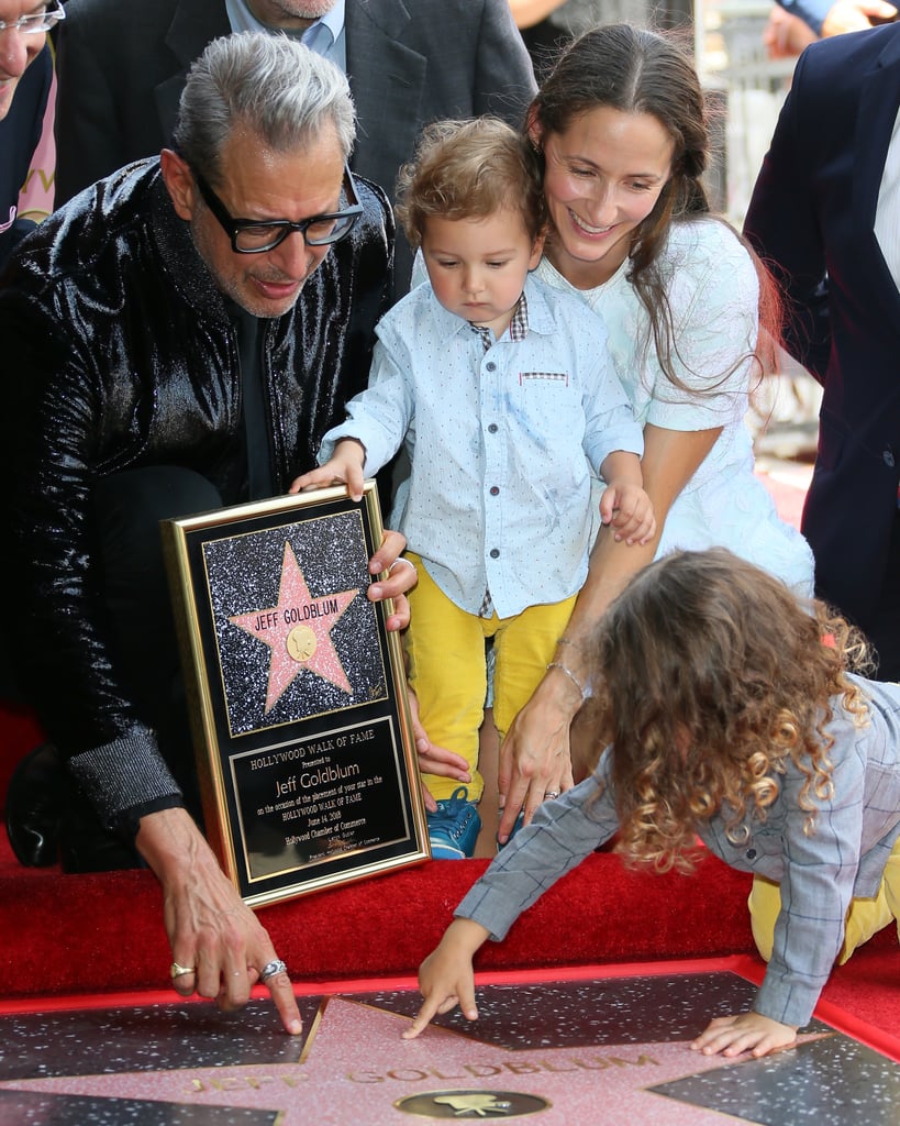 Jeff Goldblum and Family at Hollywood Walk of Fame Ceremony