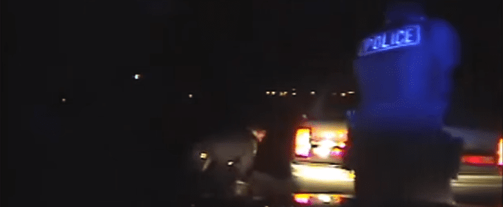 Cop Dash Cam Footage of Husband's Arrest While Wife in Labor
