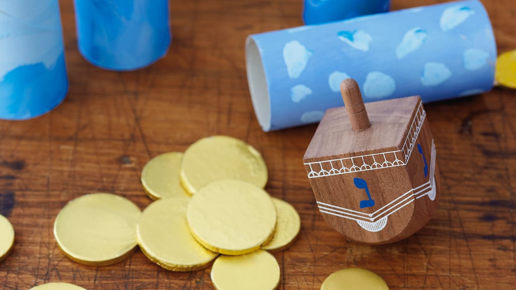 Hanukkah Dreidel Zoom Background