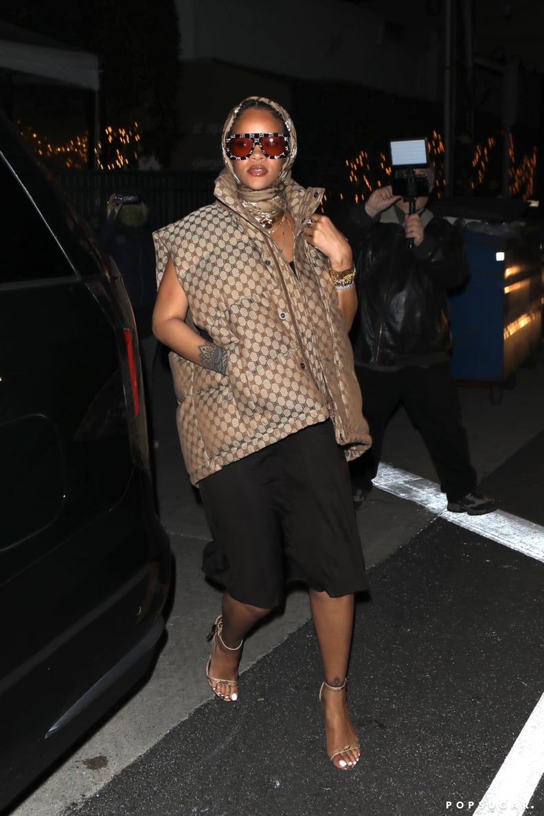 Rihanna Wears Gucci x Balenciaga For Date Night