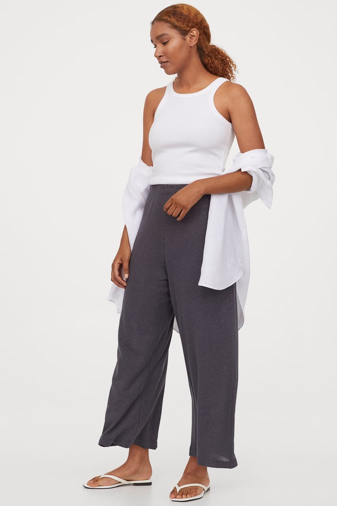 H&M Wide-cut Jersey Pants