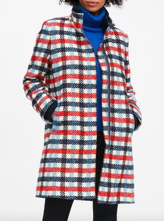 Italian Plaid Stadium Coat