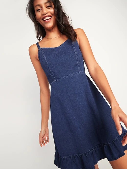 Old Navy Fit and Flare Cami Ruffle-Hem Dress | Best Sundresses From Old ...