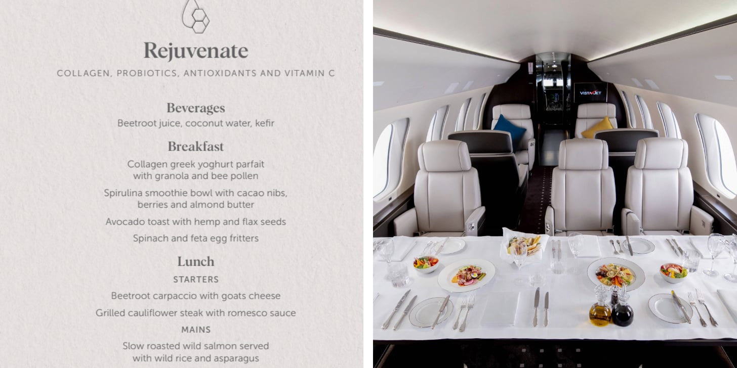 VistaJet offerings.