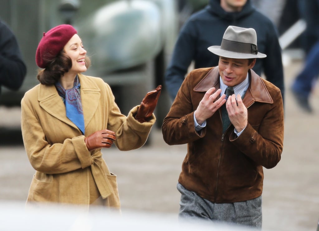 Brad Pitt With Baby on the Set of Five Seconds of Silence
