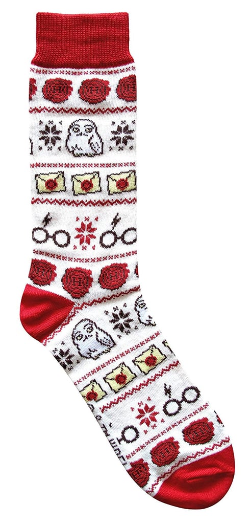 Harry Potter Pattern Crew Christmas Socks