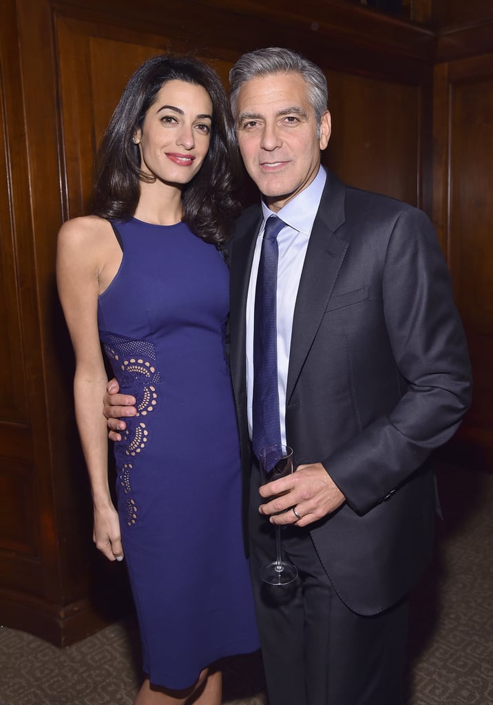 George and Amal Clooney at The 100 LIVES Initiative