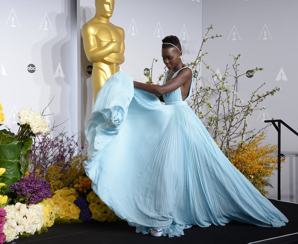 Nyong'o showed off her gorgeous dress.