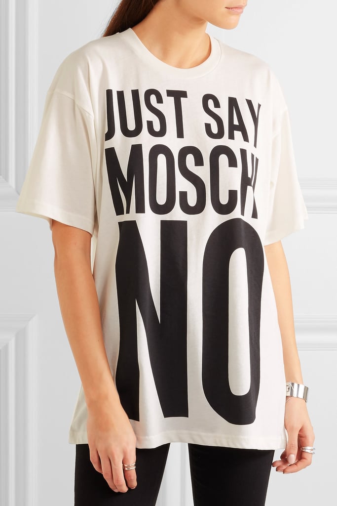Moschino Oversized Printed Cotton-Jersey T-Shirt ($225)