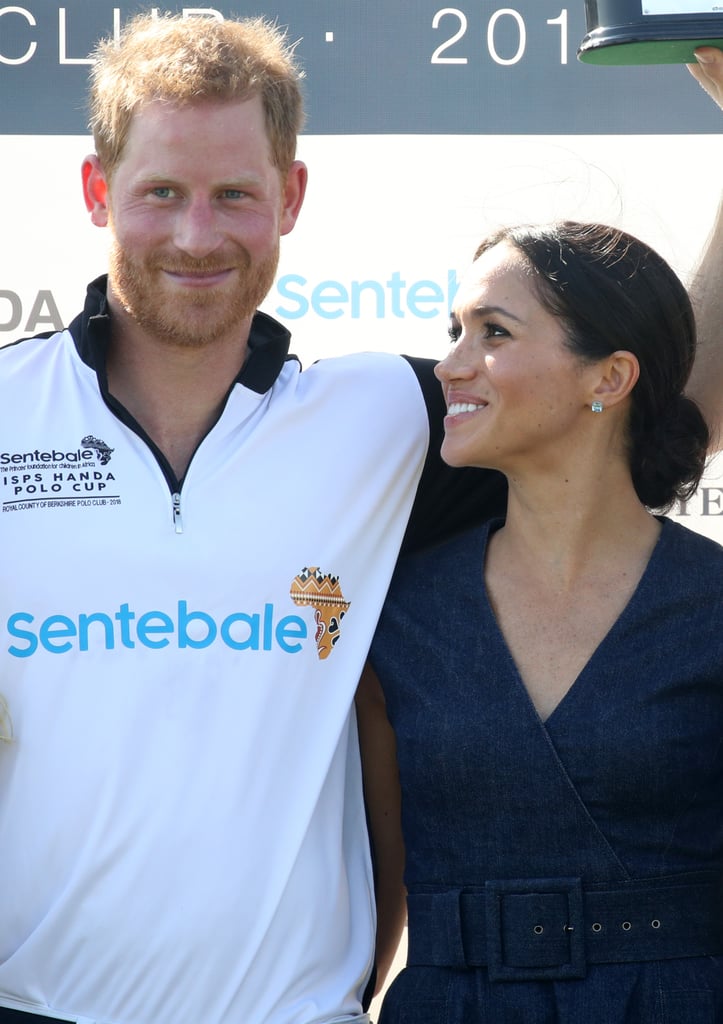 Prince Harry and Meghan Markle Kissing at Polo Match in July