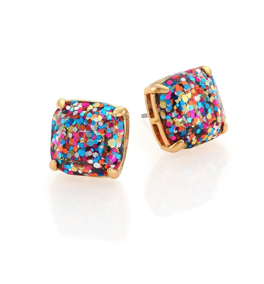 Kate Spade Small Square Glitter Stud Earrings | Stocking Stuffers From Kate Spade | POPSUGAR 