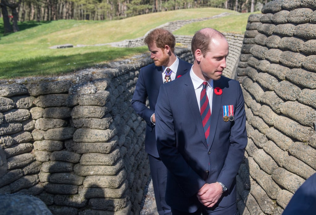 Prince William and Prince Harry at Anniversary of Vimy Ridge