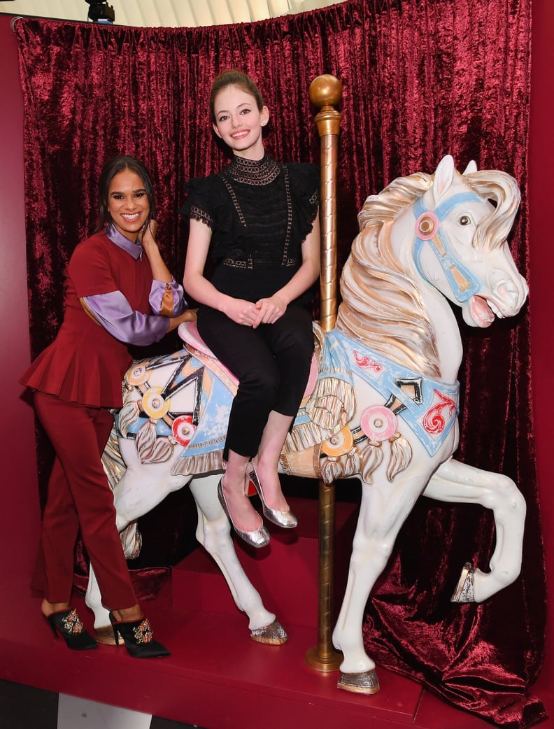 NEW YORK, NY - OCTOBER 22:  Misty Copeland (L) and Mackenzie Foy attend the Disney and POPSUGAR celebration of 'The Nutcracker and the Four Realms' with the film's stars Mackenzie Foy and Misty Copeland at an immersive activation, Journey Into The Four Re