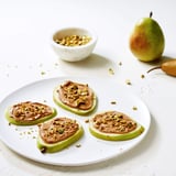 Almond Butter Pistachio-Crusted Pears Recipe Almond Butter Pistachio-Crusted Pears Recipe