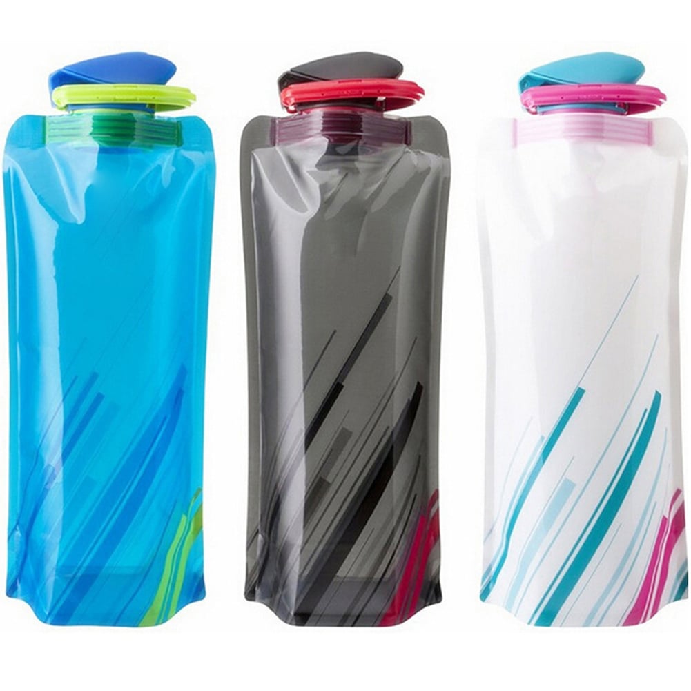 Foldable Water Bottle Collapse Water Bag Best Travel Products From
