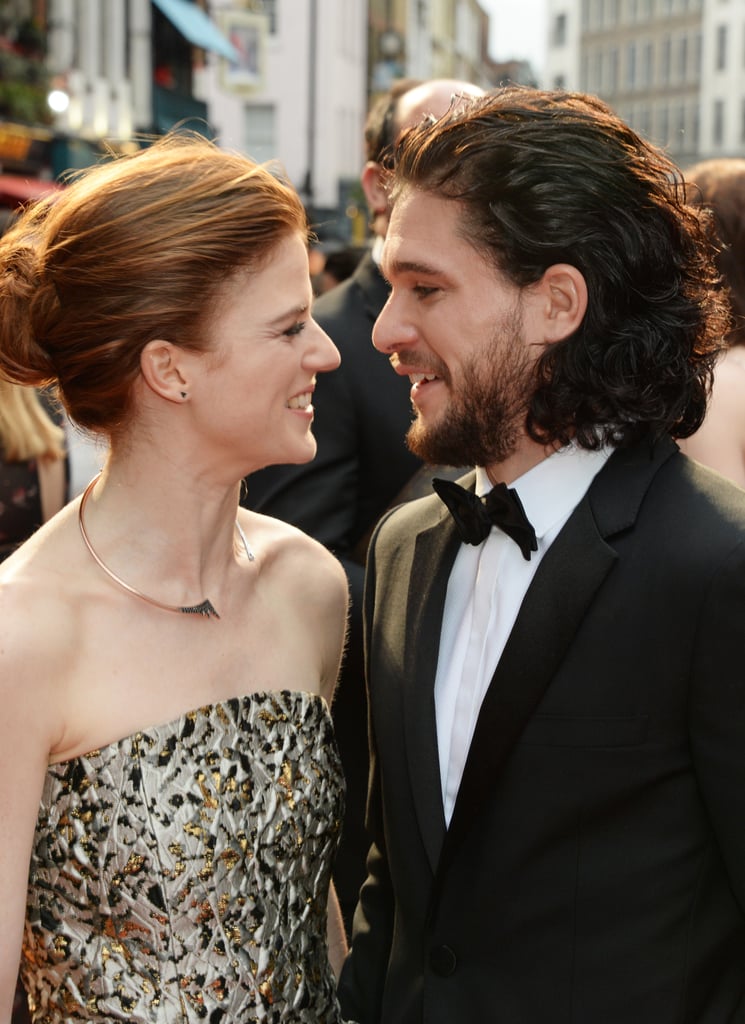 Kit Harington and Rose Leslie Olivier Awards Red Carpet 2016